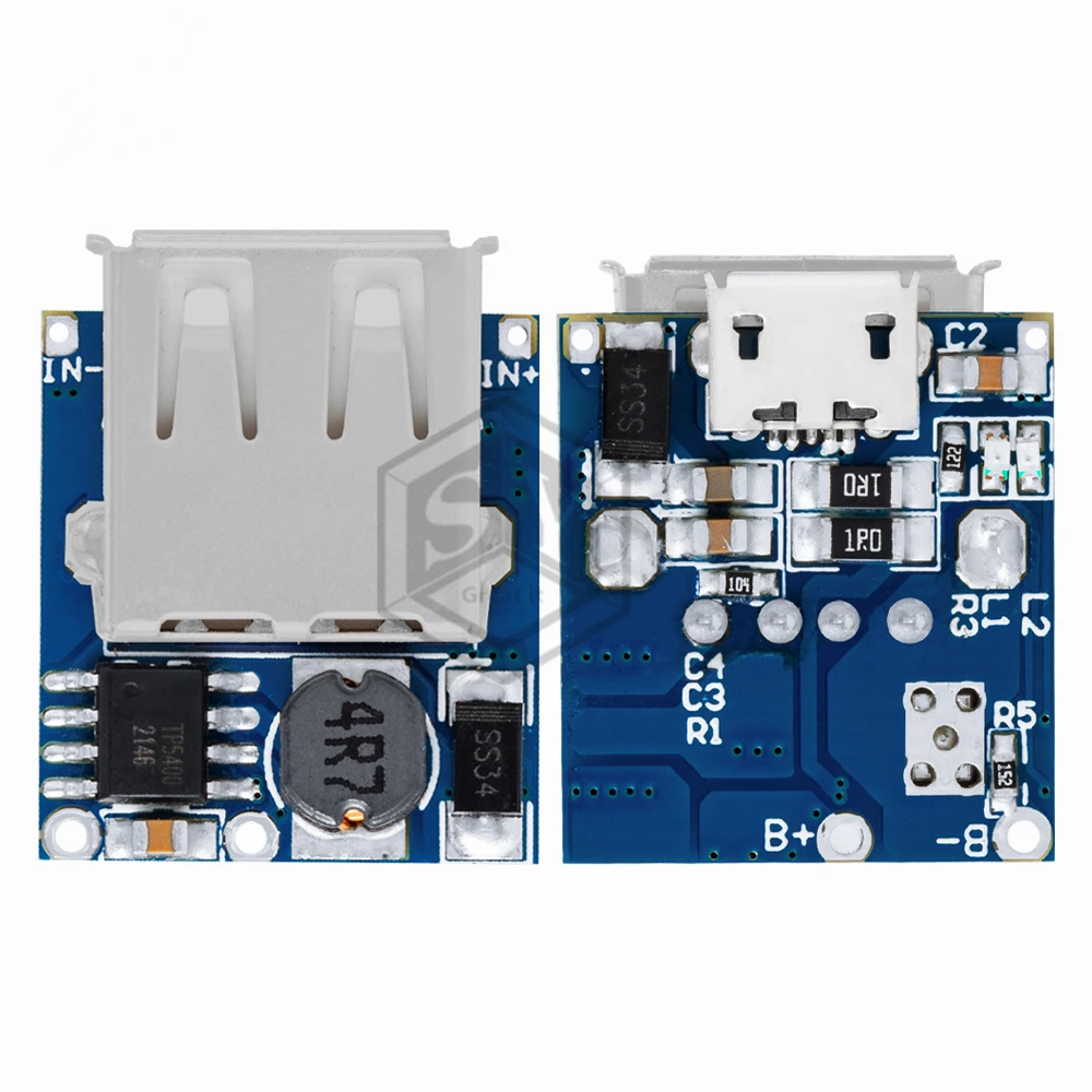 1A/2A/2.45A /3.1A usb TYPE-C/micro usb Boost Step Up modulo di alimentazione litio LiPo caricabatteria scheda di protezione per caricabatterie fai