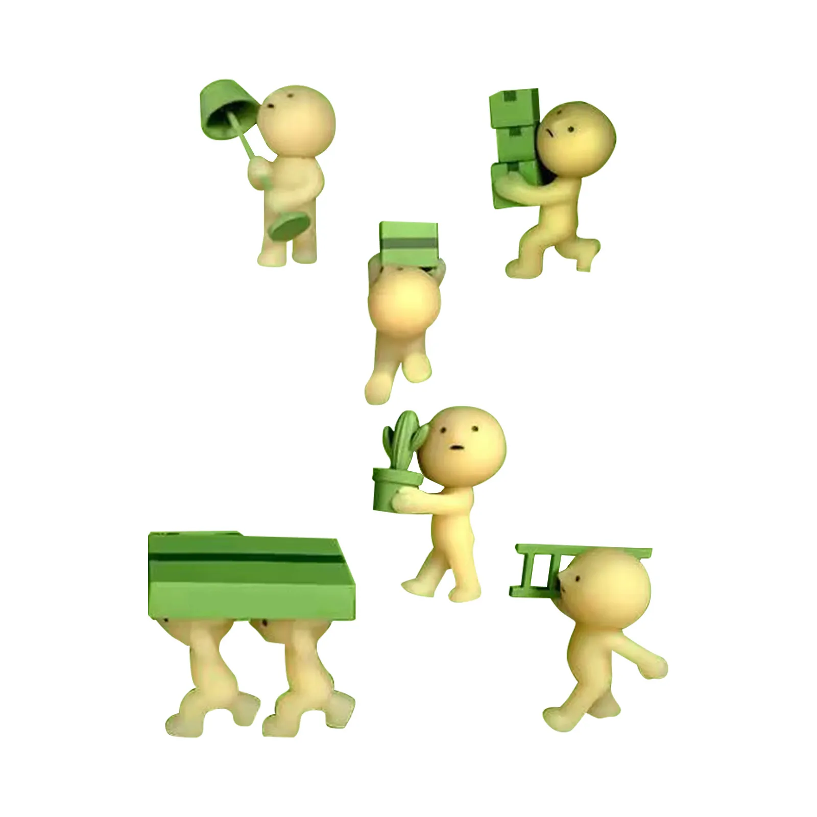 

Popular Action Figures Mystery Box Desktop Model Decoration Toy Noctilucent Green Doll Blind Mystery Box for Surprise Gifts