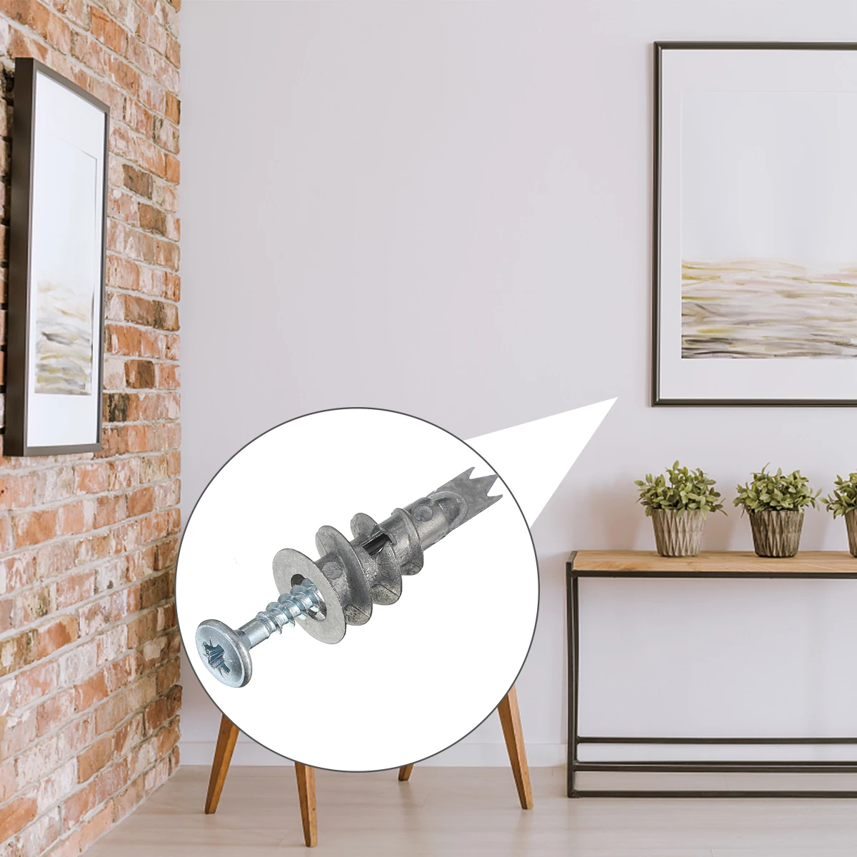 

200 Pcs Drywall Anchors Screw Metal Selfdrill Plasterboard Fixing Bolts Zinc Alloy Hollow Wall Kitchen Bathroom Accessories
