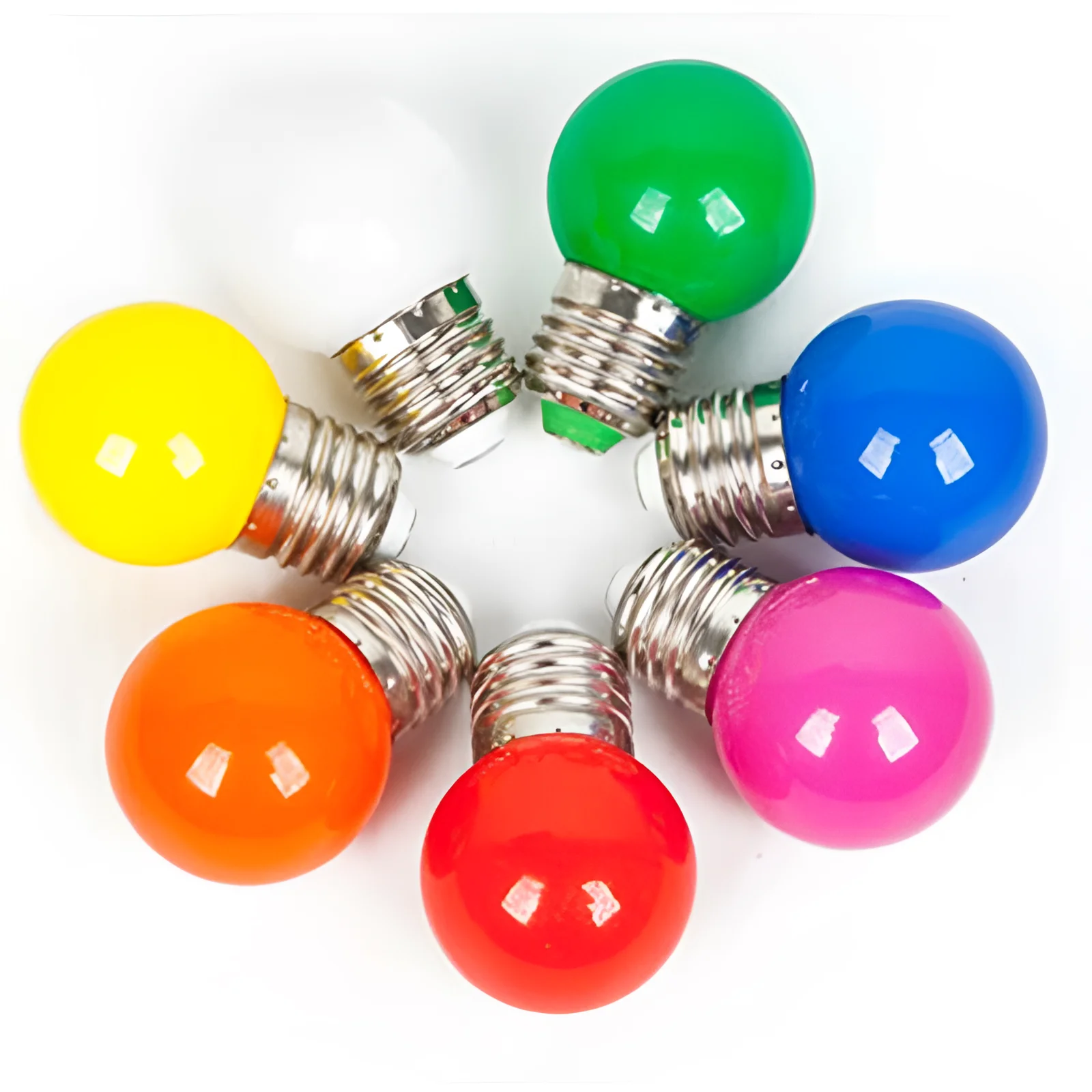 10PCS 20PCS 30PCS E27 B22 LED color bulb 8 colors available AC220V LED Christmas decoration bar energy-saving lamp