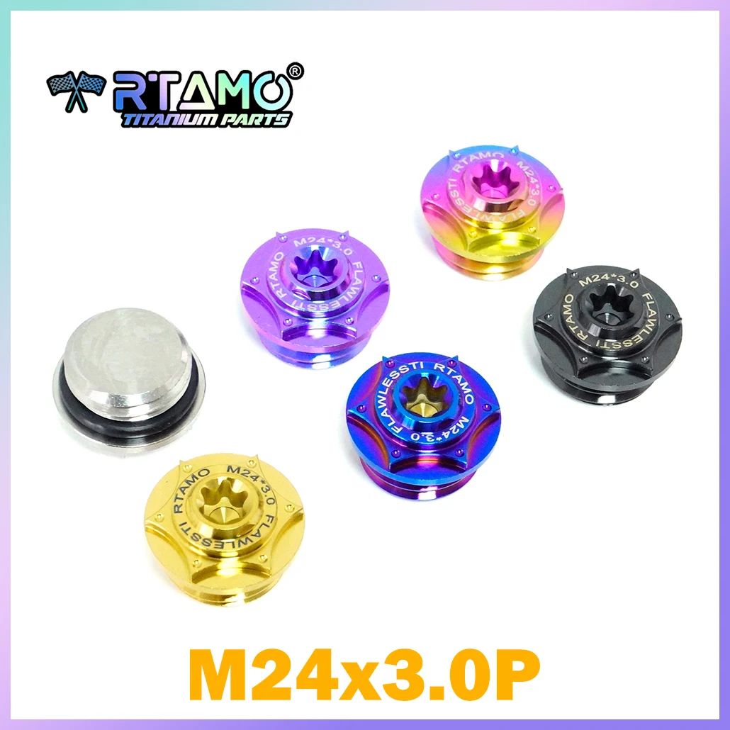 

RTAMO Gr5 Titanium Screw M24X3.0P Engine Oil Bolt for KTM790/890 Duke 1290SDR