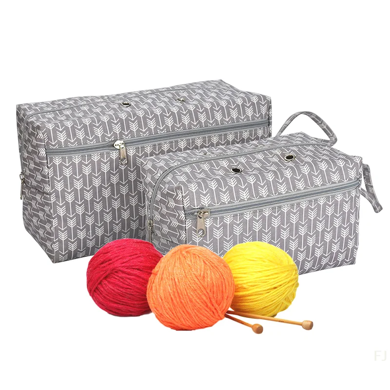 

[YU]Yarn Storage Bag Organizer with Divider for Crocheting Knitting Organization