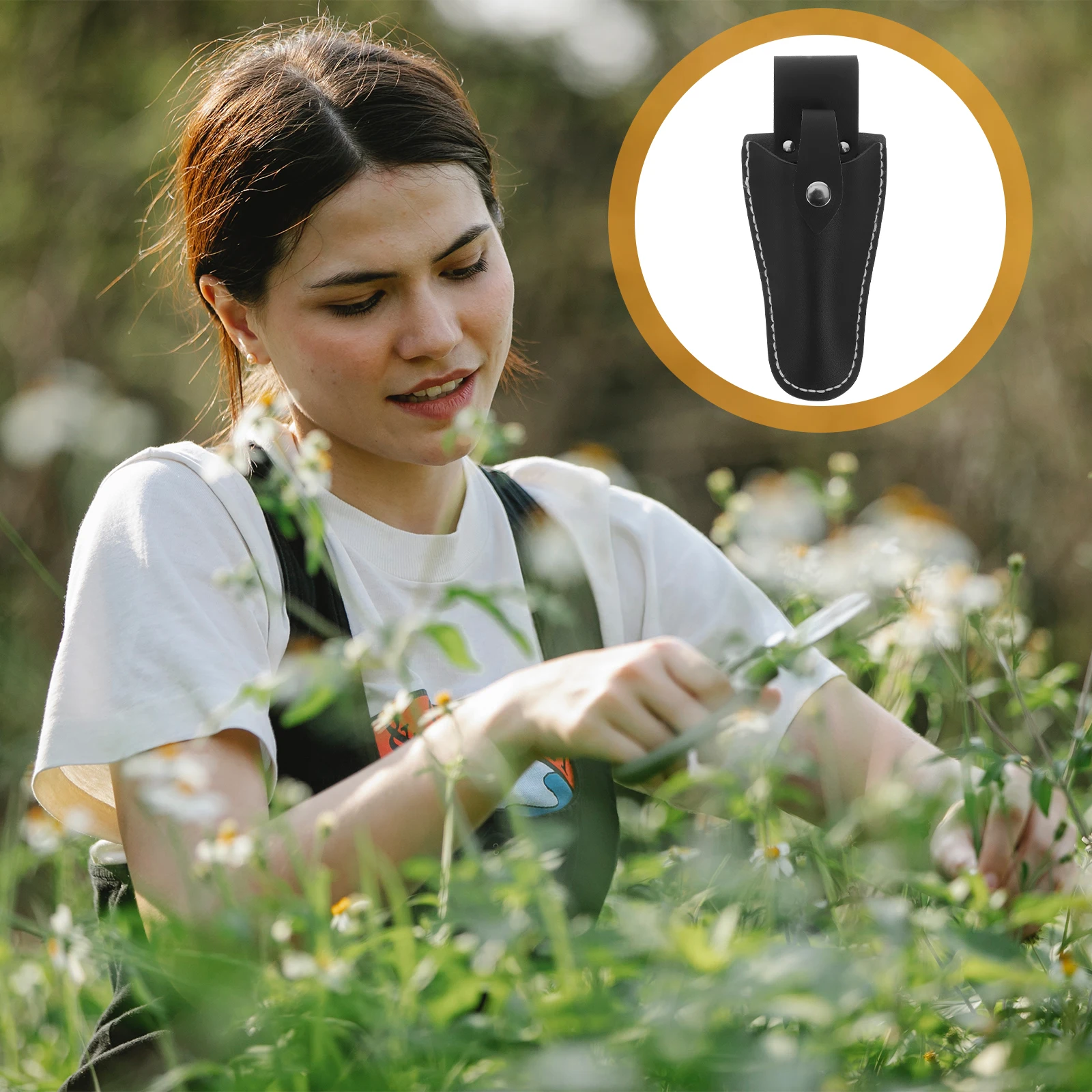 

2pcs Pruning Scissor Cover Durable Sheath For Gardening Scissors Snap Closure Plier Holder Tool Bag Case