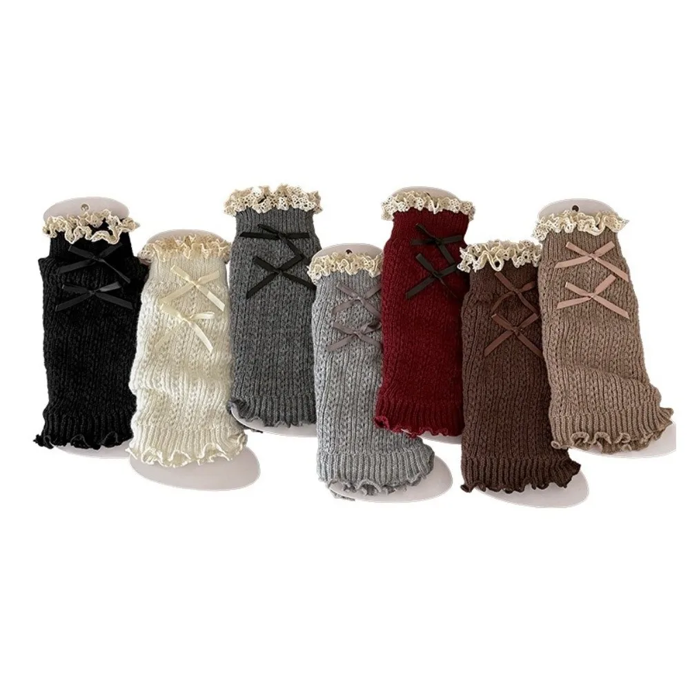 

New Solid Color Leg Warmers Thickened Knitted Mid-Calf Sock Harajuku Lolita Middle Tube Socks