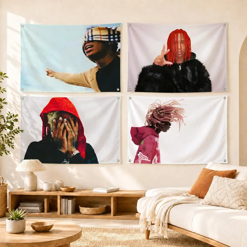 Nine Vicious Rapper Funny Flags Flag Soft skin-friendly Durable Tapestry Outdoor party Home living room bedroom Decoration