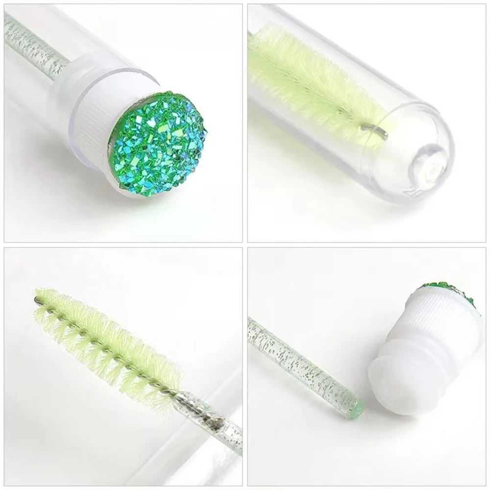 Tube de brosse à cils réutilisable, baguettes de mascara au poulet, Végétde cils, nettoyant anti-poussière, tubes de stockage, outils de maquillage, 50 pièces