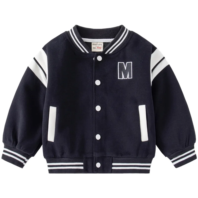 

Fashion Boys Baseball Jacket Cotton Toddler Baby Autumn Winter Coat Kids Children's Clothes