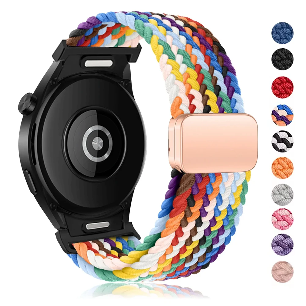 Band For Samsung Galaxy Watch 7 6 4 classic/5 Pro 45mm 43 47mm 44mm 40mm No Gaps magnetic Braided bracelet Galaxy watch 6 strap