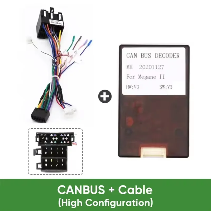 

For Car Radio Canbus Box For RENAULT MEGANE 2/FLUENCE Auto Multimedia Navigation Wiring Harness Power Cable Decoder