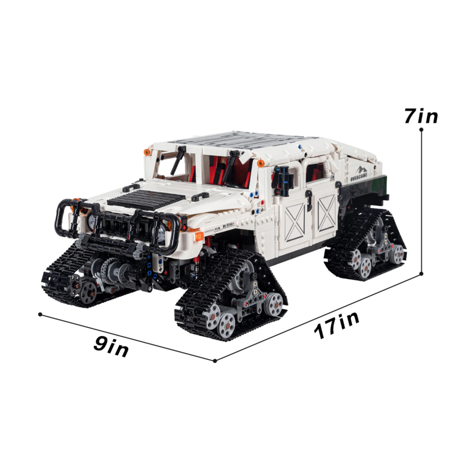 

Конструктор-машинка на радиоуправлении Hummer, внедорожный набор, MOC-конструктор с технологией энергетизации, лучший подарок для мальчика на праздник