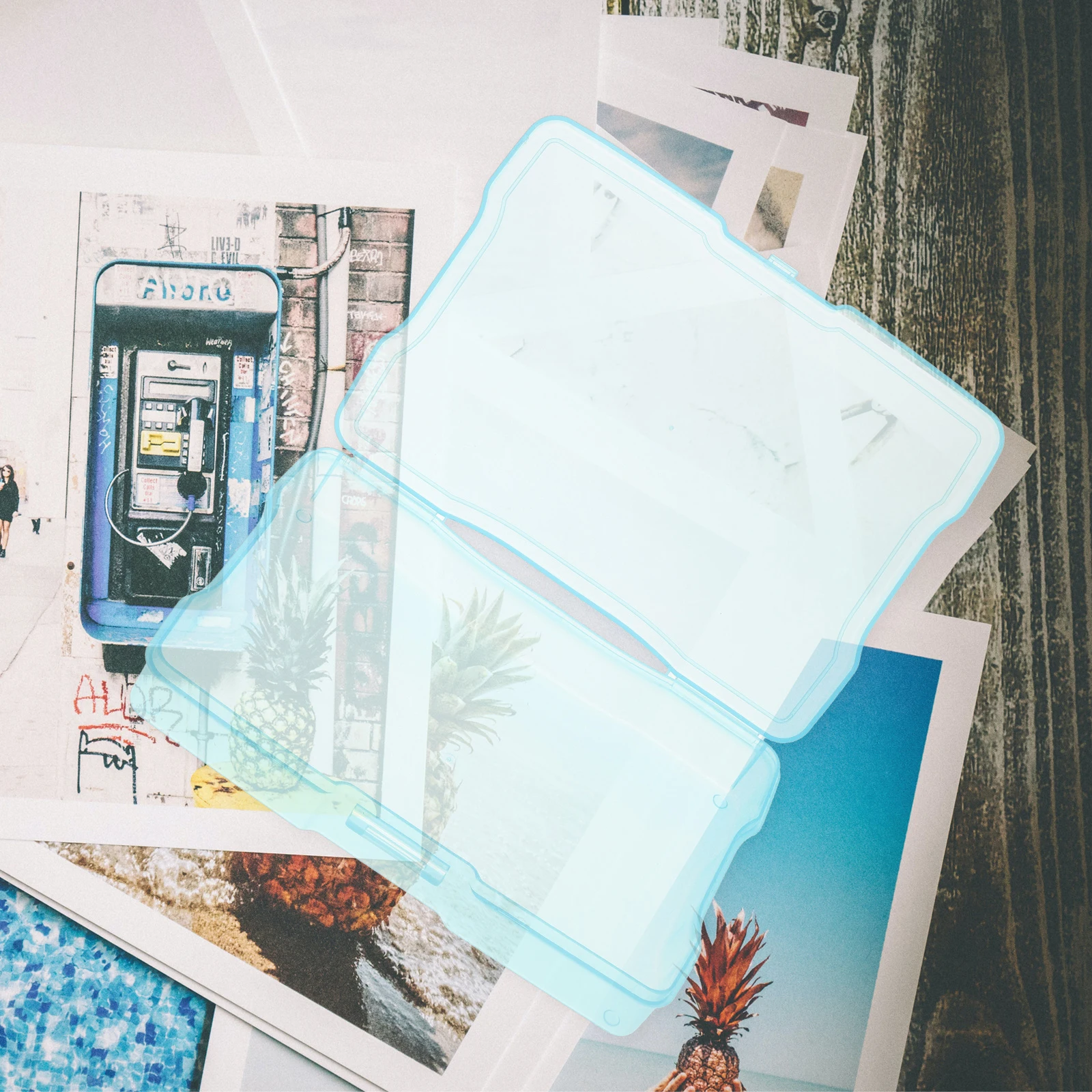 

Photo Storage Box Case Moving Organization Containers Picture Organizer Postcard