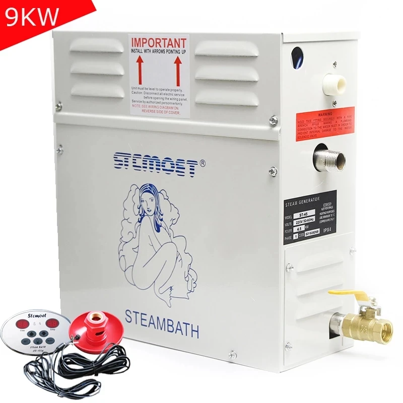 

Steam Generator 220V/380V Home Steam Maker Machine Sauna Bath SPA Steam Shower 9KW Digital Controller Mist Making Machine ST-90