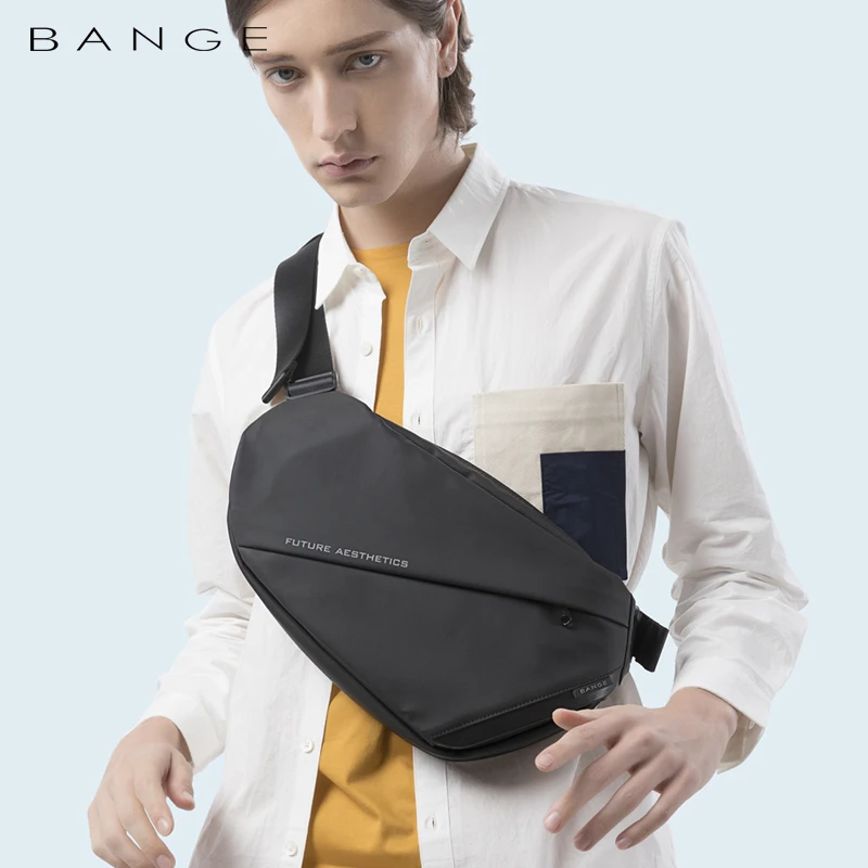 BANGE Men Chest Bag New Design Fashion Multifunction Waterproof Anti-stain Big Capacity Travel Portable Crossbody Bag Sling Bags