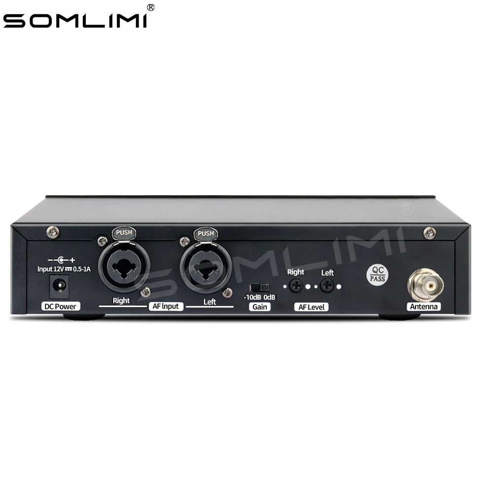 SOMLIMI SOM-400 전문 인이어 무선 모니터링 시스템, LED 디스플레이, 수동 및 자동 튜닝 가능