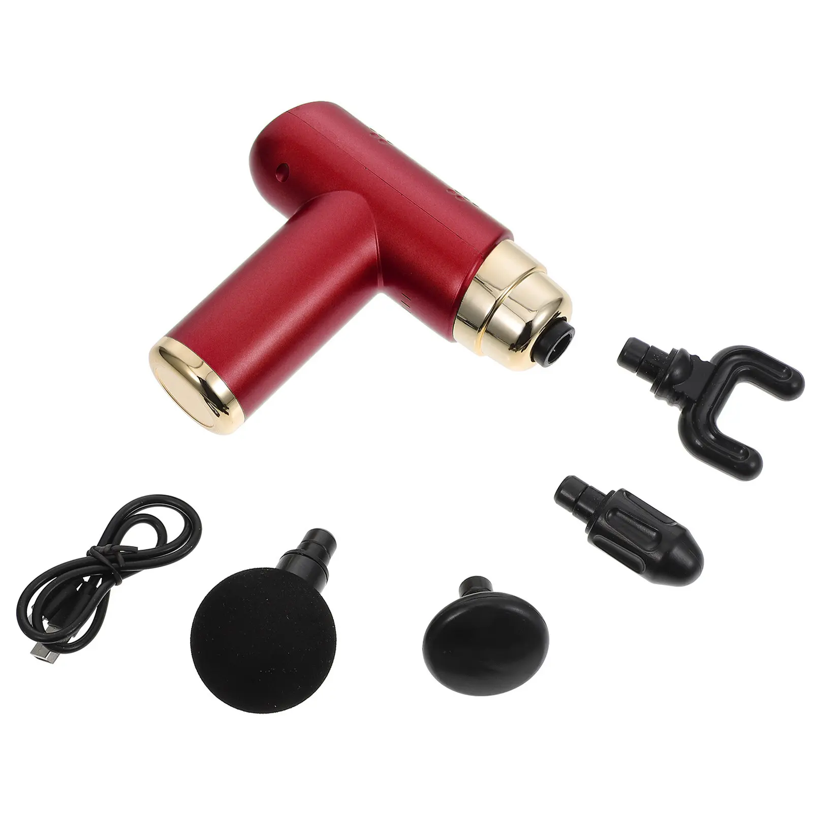 

Набор из 1 мини-массажера для фасций с регулировкой, перкуссионный массажер для мышц, электрический массажер для тела, 6-скоростной портативный прибор для домашнего использования