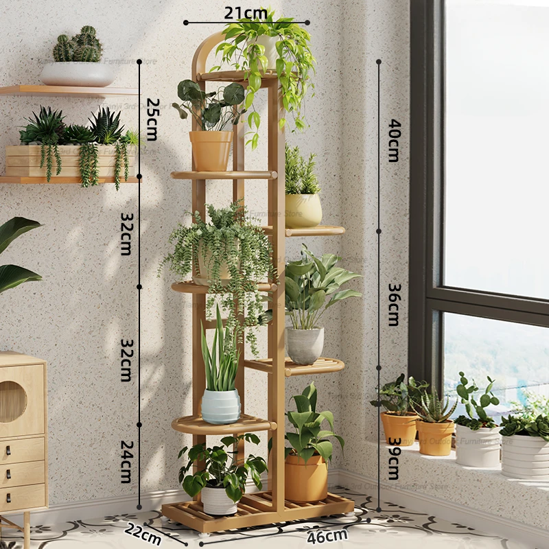 Nordic Originality Plant Shelves Floor Type Iron Art Flower Shelf Indoor Plant Shelves Balcony Pot Hanger Furniture Soporte FYPS