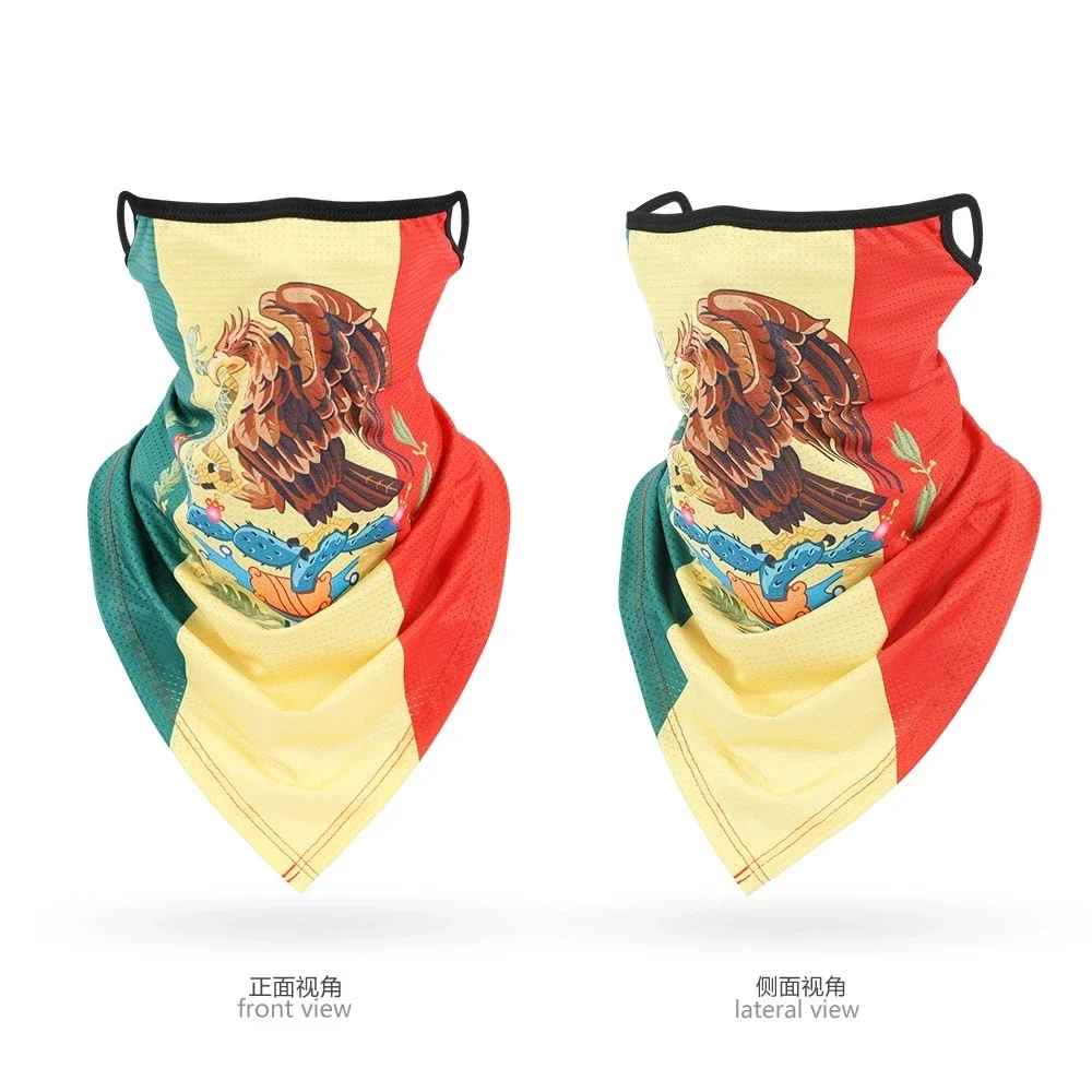 หน้ากากระบายอากาศ, ผ้าพันคอหน้าลายธงชาติ, ผ้าพันคอสำหรับปั่นจักรยาน, ผ้าพันคอสำหรับปั่นจักรยาน, หน้ากากป้องกันรังสียูวีสำหรับกิจกรรมกลางแจ้ง, ผ้าคลุมหน้าแบบคล้องหู,