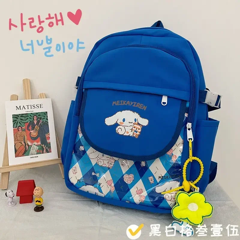 

Sanrio cinnamon new backpack boy girl schoolbag cartoon cute handbag student storage travel pendant