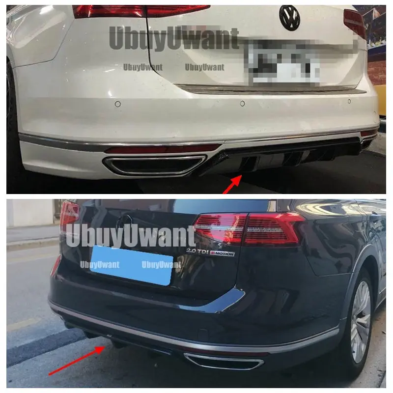 

For Volkswagen VW Passat B8 Variant Car Styling ABS Paint Rear Bumper Lip Spoiler Trunk Diffuser Cover 2016 2017 2018 2019