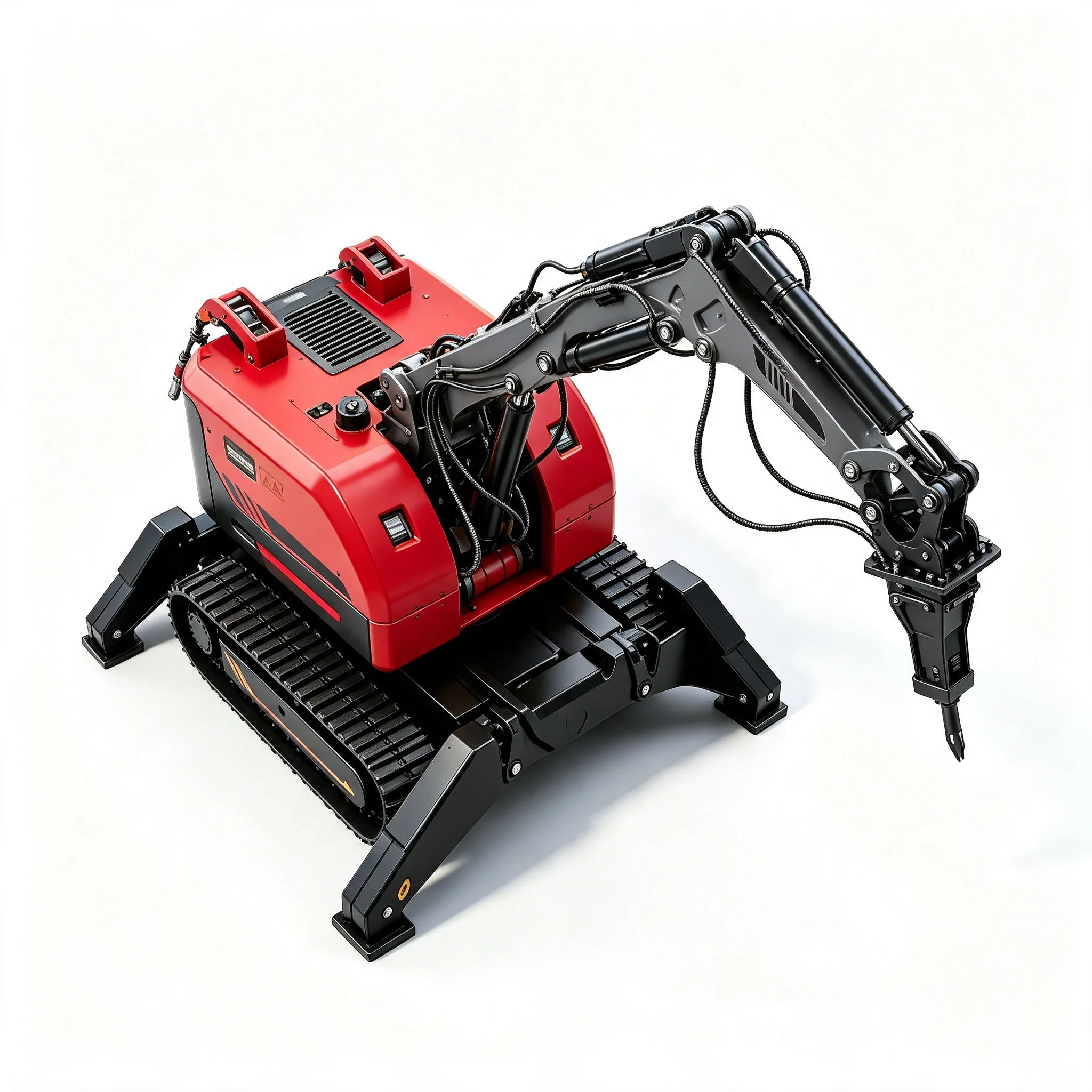 Multifunctional Hydraulic Demolition Robot Remote Control Crawler For Basement Demolition Narrow Underground Space Operation