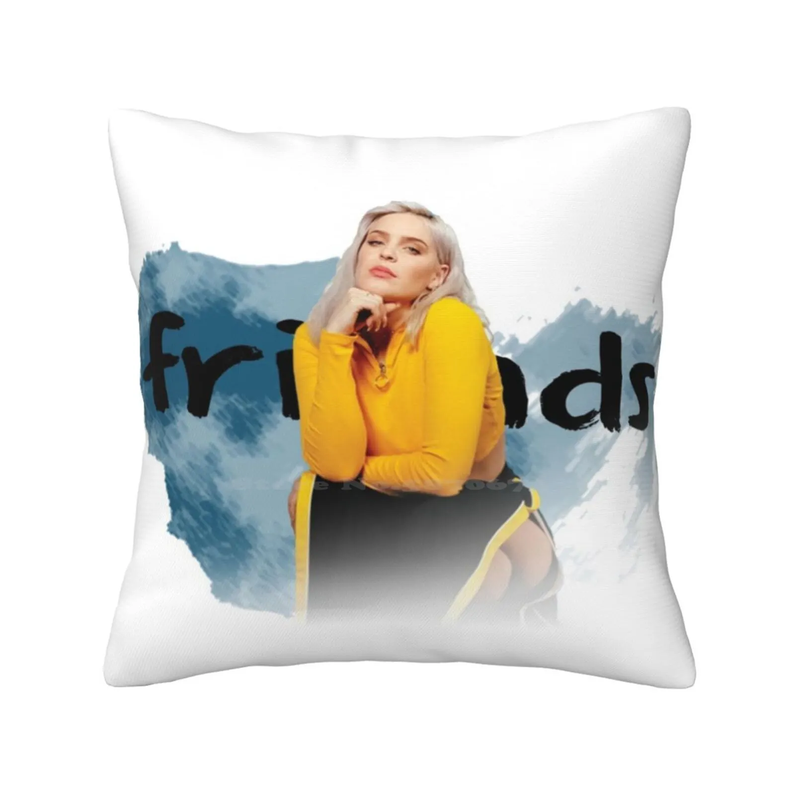 Anne Marie-Friends Throw Cushion Pillow Cover Annemarie Love Cute Greys Anatomy Nick Jonas