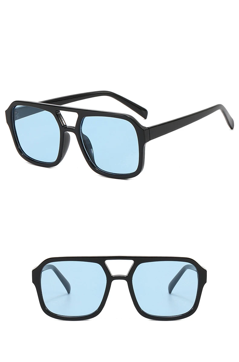 2023 klassische Pilot Sonnenbrille Frauen Vintage Gelbe Linse Modische Sonnenbrille Weibliche Candy Farbe 70er Jahre Gläser Brillen – Detail 5