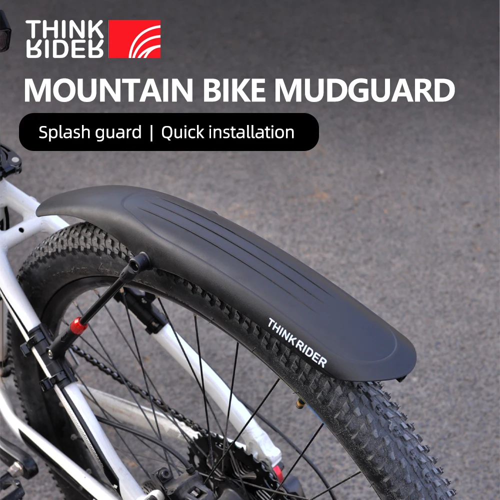 ThinkRider-guardabarros para bicicleta de montaña, accesorio de liberación rápida, instalación duradera, novedad, 26-29 pulgadas