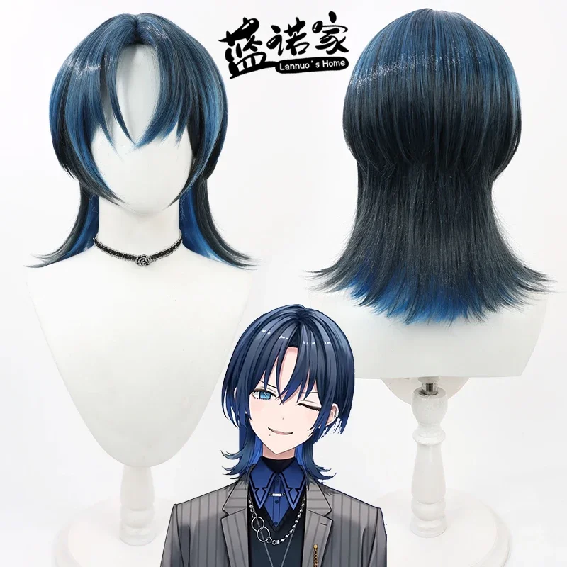 Peruka Cosplay Shirayuki Tomoe Hololive, standardowy strój, wielokolorowy gradient, włókno syntetyczne odporne na ciepło