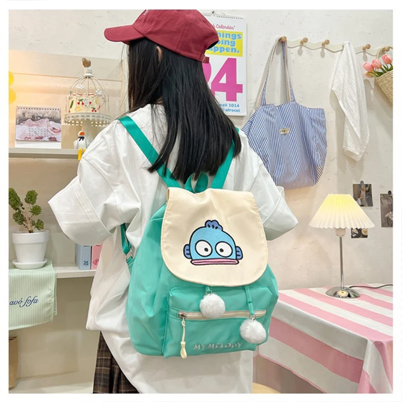 Sanrio Kuromi Cinnamoroll Backpack Anime Cute Kawaii Cartoon Outdoors Student Snacks Cosmetics Stationery Storage Schoolbag Toys