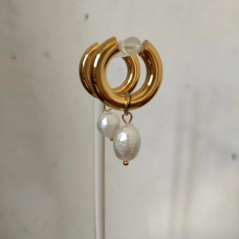 

ZJ Лидер продаж 2022 модные ювелирные изделия из нержавеющей стали французские Элегантные классические полые с-образные сращивающиеся серьги...