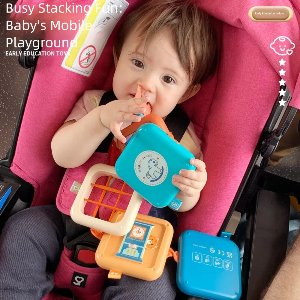 

Hamburger Cubes Busy Cube Toy Sensory Toy Stacking Toy Multifunctional Stacking Toys Fine Motor Lightweight Fine Motor Toys