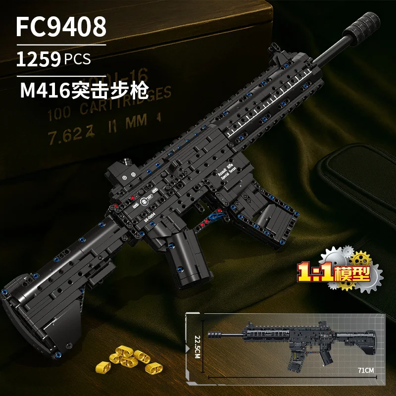 AWM&LR4&M416&95 Sniper Rifle Bouwsteenspeelgoed-gemonteerd realistisch pistoolmodel voor kinderen Jongens Cadeau Vakantiecadeau Educatief speelgoed