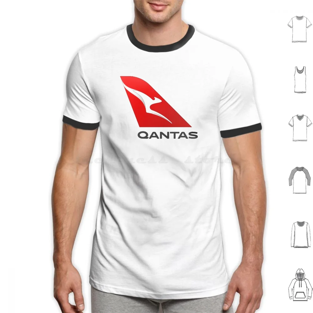 Qantas T Shirt 6Xl Cotton Cool Tee Qantas Qantas Cessna Piper Boeing Cessna Logo Piper Logo Telomogol Qantas Logo Airasia