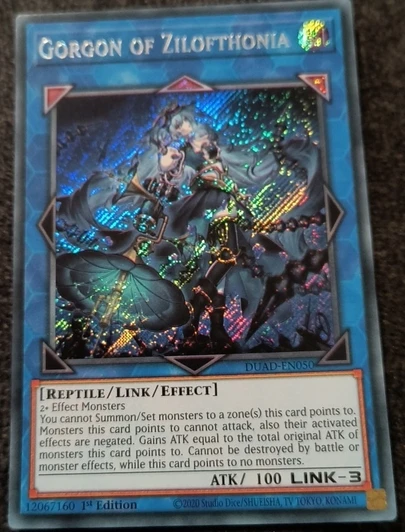 yugioh-konami-duel-monsters-duad-en050-gorgon-of-zilofthonia-secret-rare-asian-english-collection-mint-card