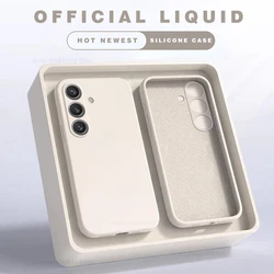 Funda cuadrada de silicona líquida para Samsung Galaxy S24, S23, Ultra Plus, S24, S23, S22, S 24, Ultra Plus, S24Ultra fundas de teléfono