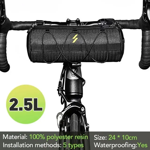 NEWBOLER Nieuwe stuurtas Fietstassen Frame Fietstas Multifunctionele draagbare schoudertas Fietsaccessoire