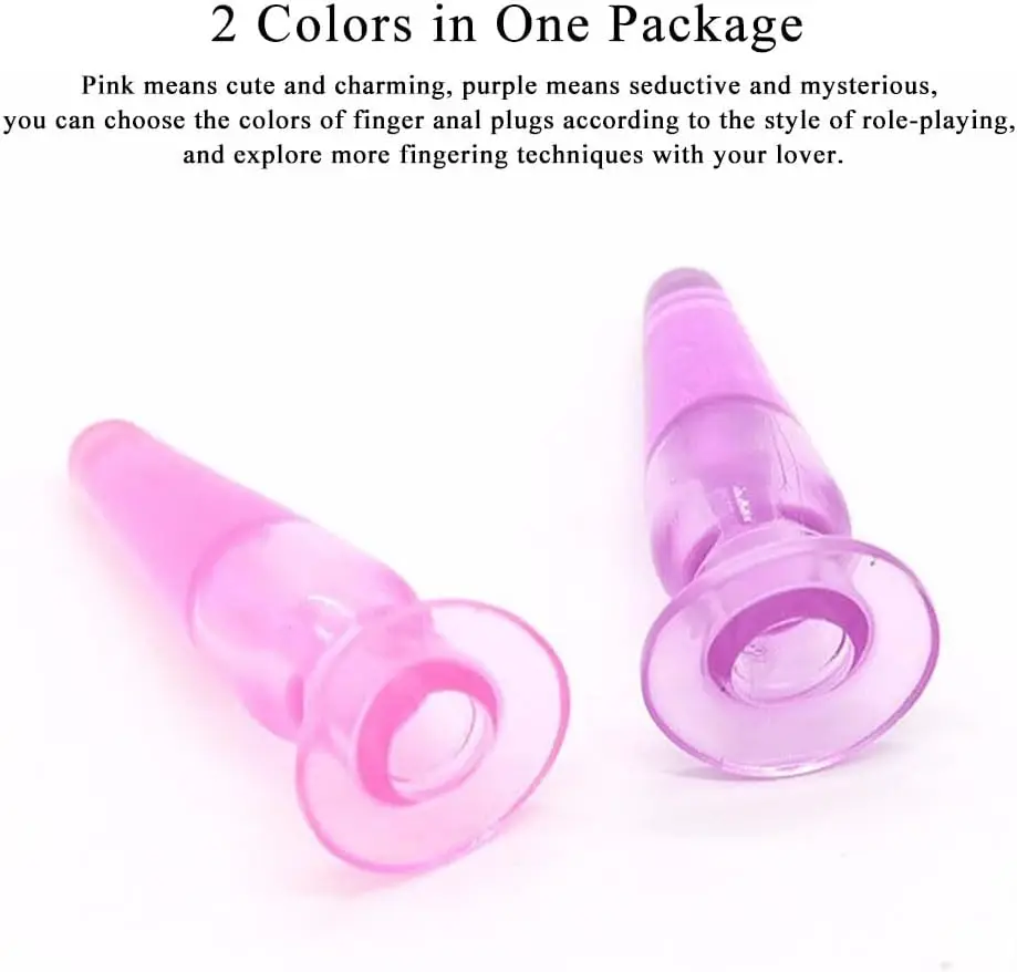 Finger Vibrator Accessory, Anal Butt Plug Finger Sleeves Sex Toys for Man Anal Butt Ease G-Spot Stimulation Anal Vaginal