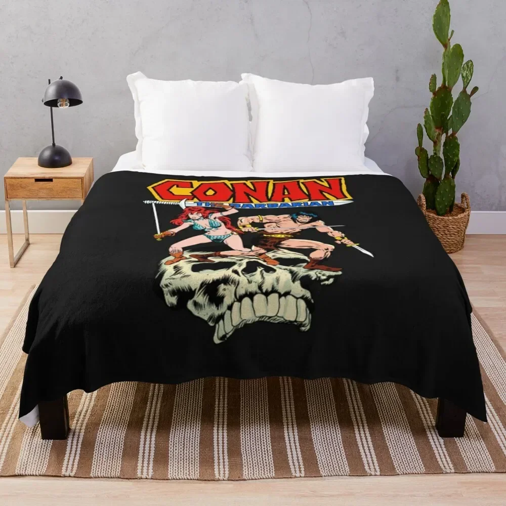 Conan The Barbarian Conan and Red Sonja Throw Blanket Weighted Thermal sofa bed Blankets