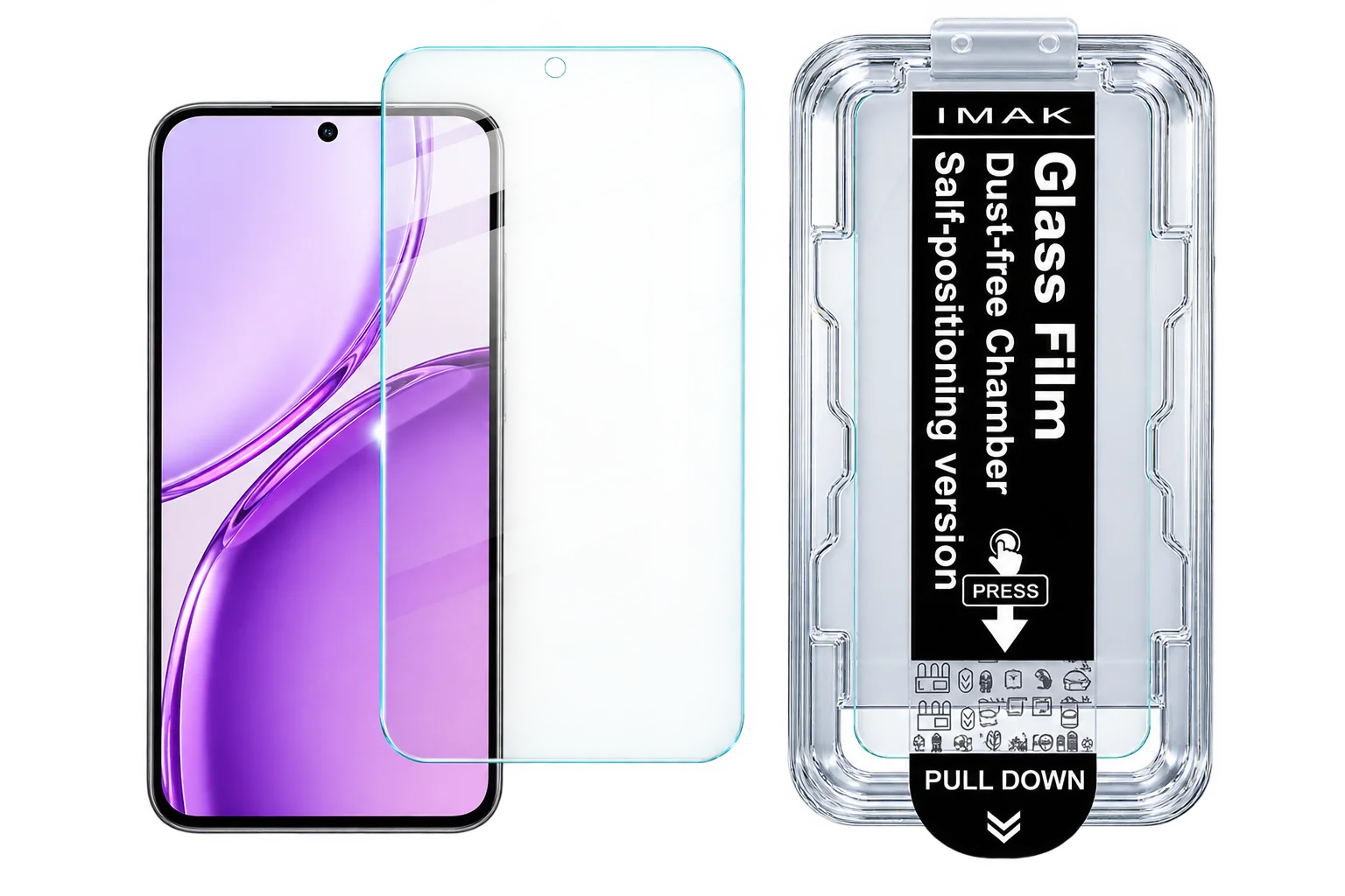 Tempered Glass For Honor X80 Pro Max X70 5G Support Fingerprint Protector Film Anti Oil FM0005