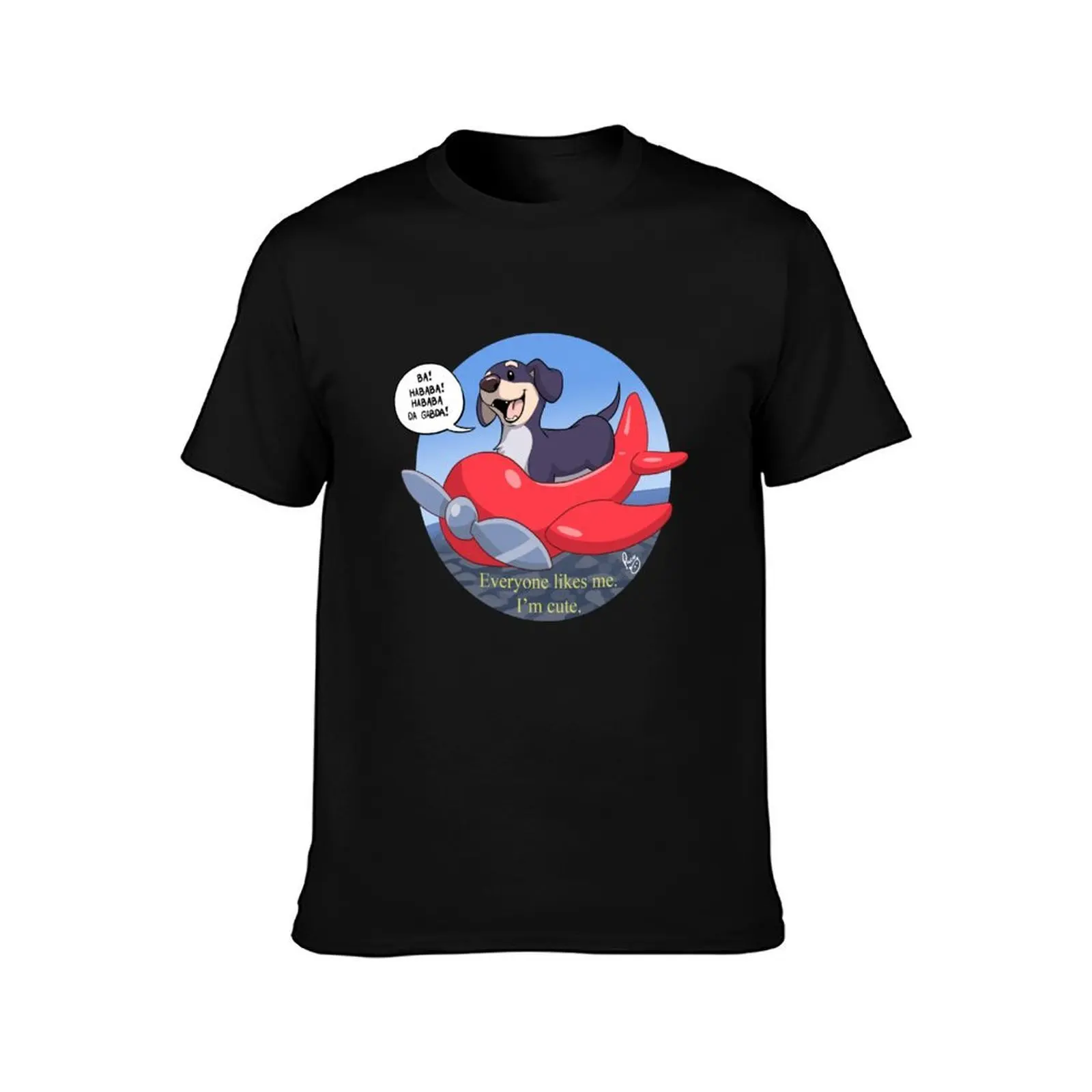 Dog of Wisdom T-Shirt, Summer Casual Cotton Tee, Oversized Streetwear Tops, Vintage Graphic Print, Loose Fit Short Sleeve