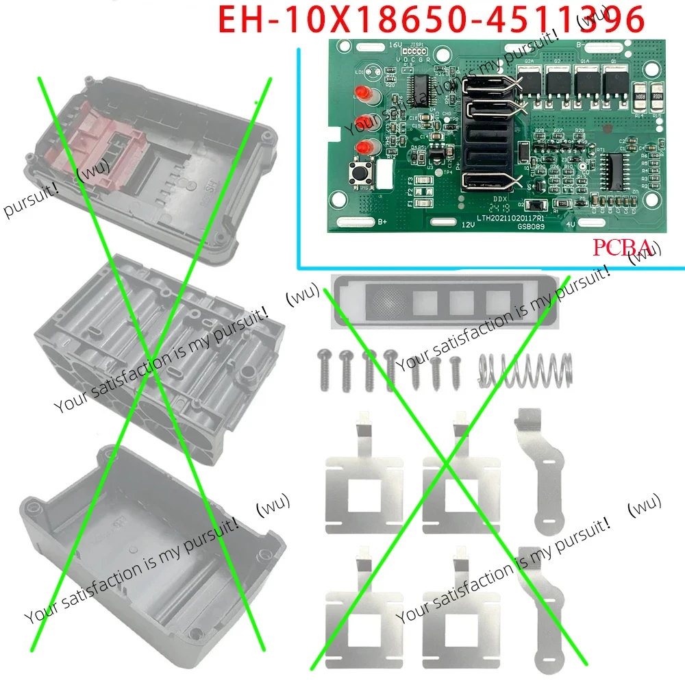 Li-ion Battery Management System BMS Charging Protection Circuit Board PCBA For EINHELL POWER X-CHANGE 18V 20V Lithium 4511396