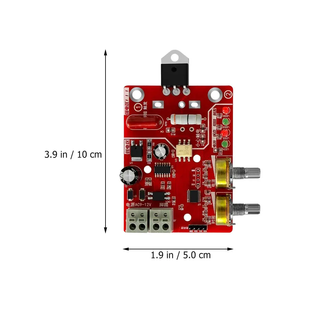 Imagem -06 - Placa Controladora de Máquina de Solda a Ponto Ajustável Módulo Controlador de Soldador Painel de Circuito Pcb Corrente de Tempo 40a100a Display Digital