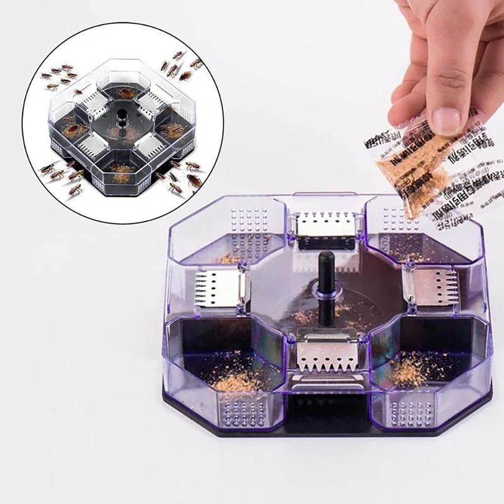 Cockroach Trap Reusable Bugs Catching Roaches Tool Non-toxic No Peculiar Plastic Smell Automatic Bugs Catcher Мышеловка