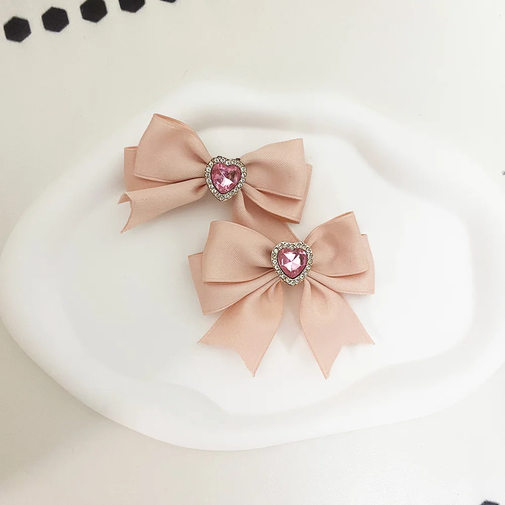 【1pair】child girl hairpins accessories for women's hair lolita hair clip bows for girls on barrette things for hair popular hair