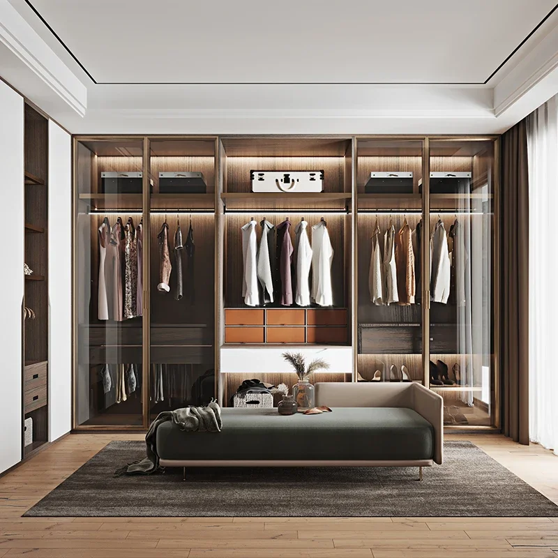 Modern bedroom set, storage, mango MDF bedroom dust wardrobe, hanging clothes wardrobe customization