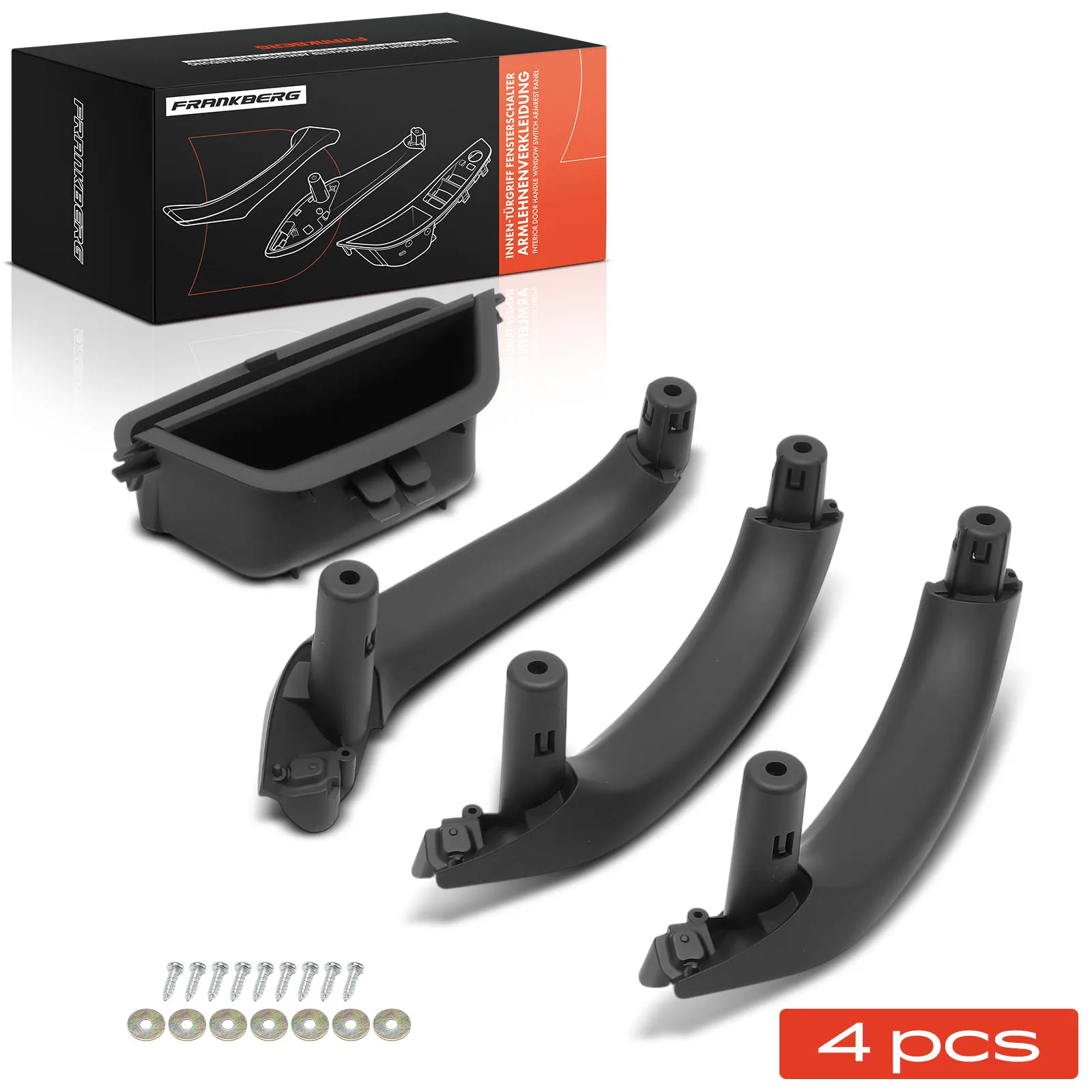 Frankberg 4x Türgriff Innenausstattung Beidseitig für BMW X3 F25 X4 F26 xDrive30d 2011-2018 51419209215 51417250307 51419209216