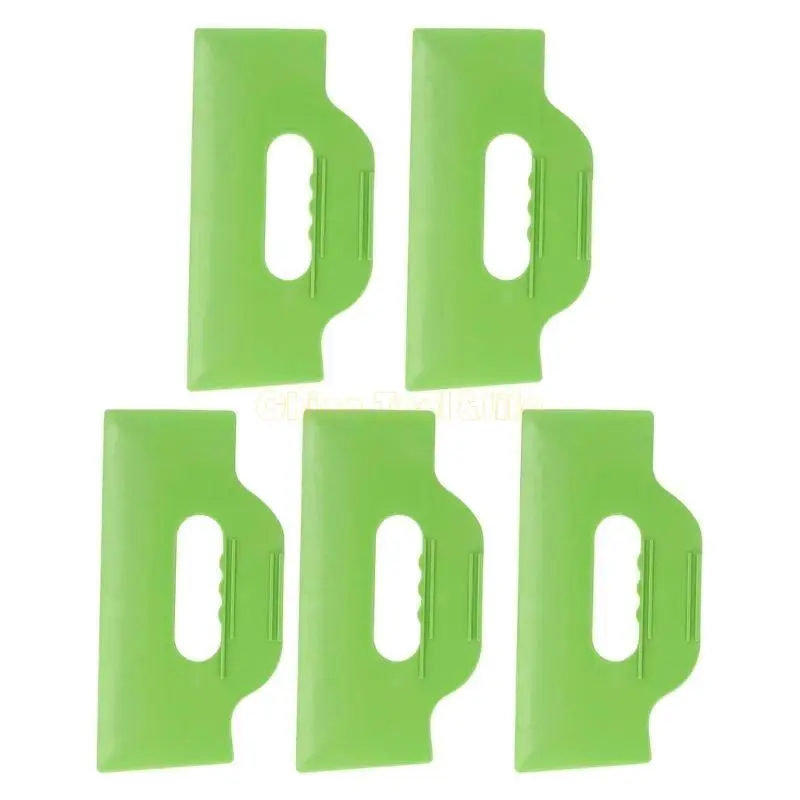 57qf 5pcs Plastic Stutty Ricchietta Flexible Plastic Scalaper per pittura da parete a secco pittura plastica per