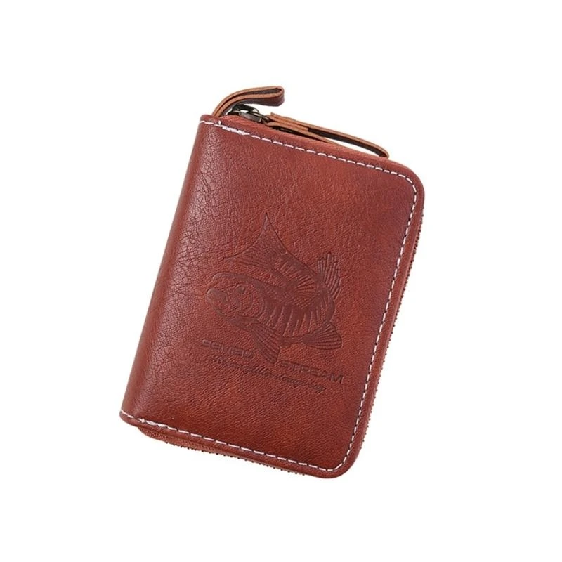 حقيبة تخزين في صيد السمك الجلدية المقاومة للماء ، قم بحمل علبة حافلة للترتر الدوار للترتر #2