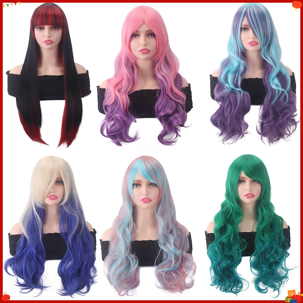 perruque-synthetique-longue-lisse-bouclee-degradee-pour-femmes-style-harajuku-fibre-resistante-a-la-chaleur-pour-cosplay-fete-et-usage-quotidien