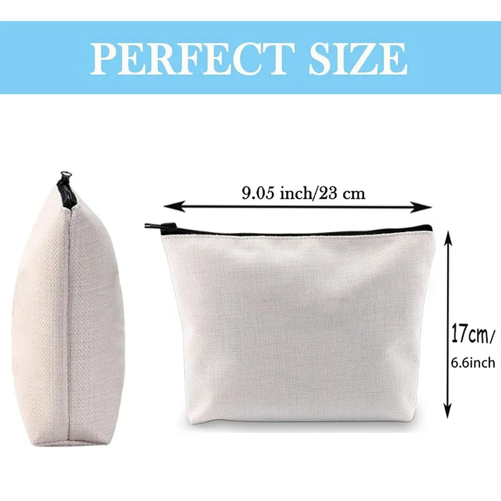Portable Cosmetic Bag Teacher Series Travel Makeup Pencil Cases Mobile Phone Wallet Zipper Pouch Sundries Storage Purse